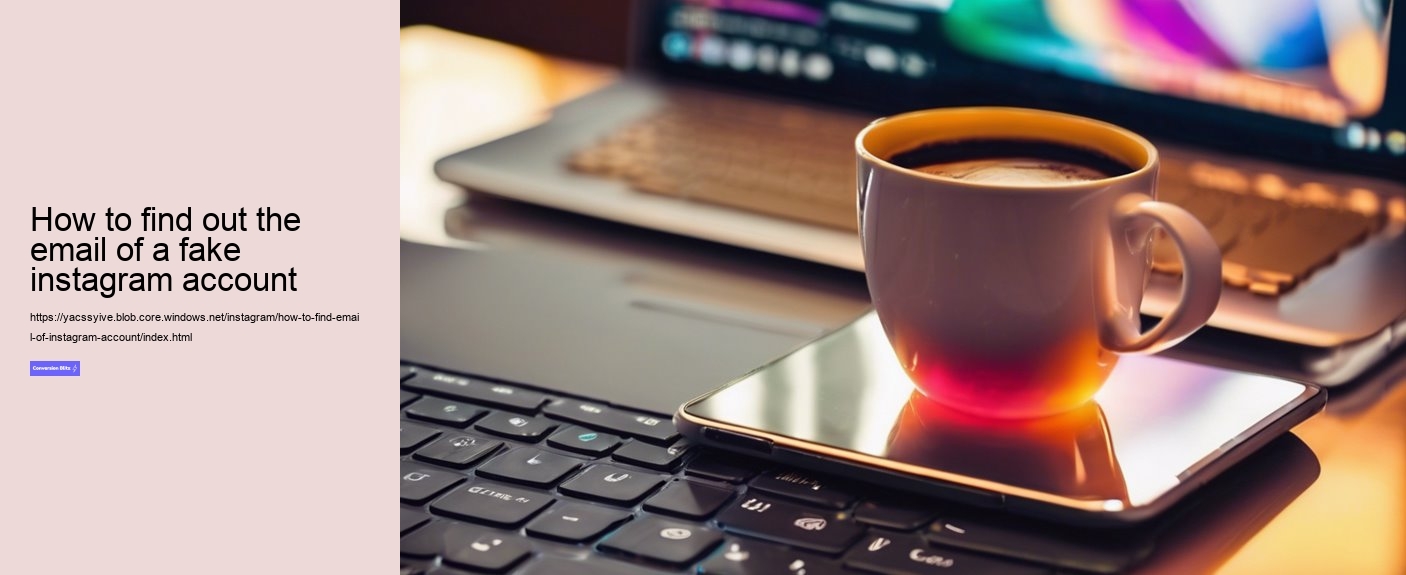 how to find out the email of a fake instagram account