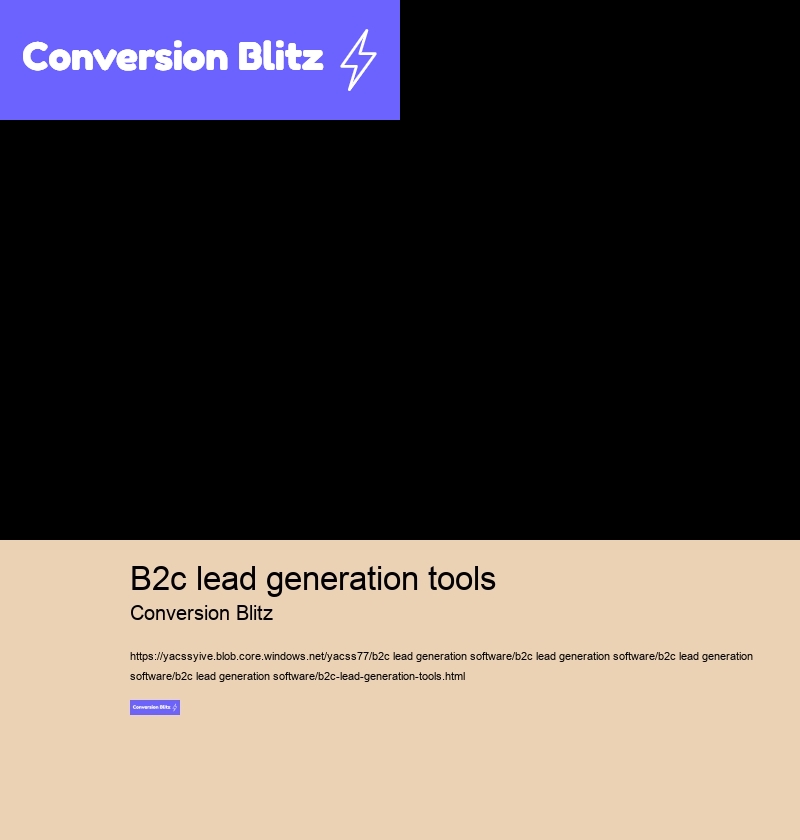b2c lead generation tools